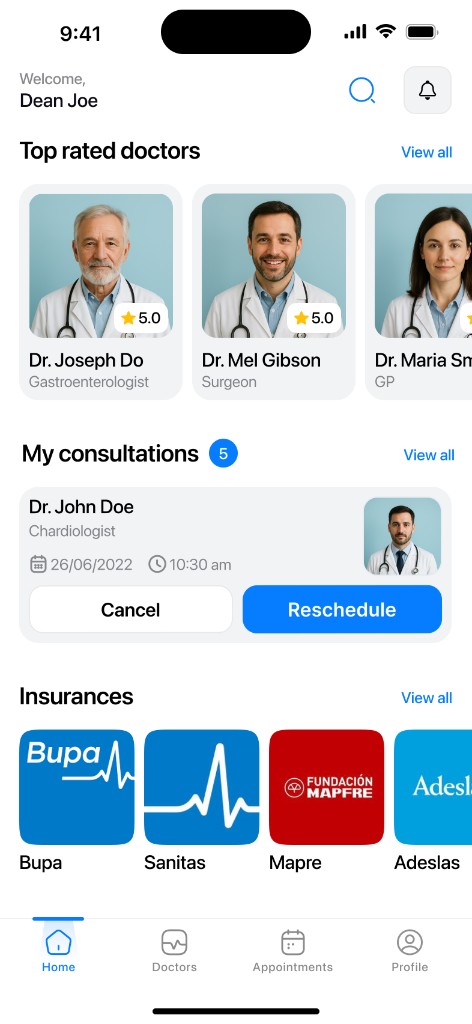 App screen